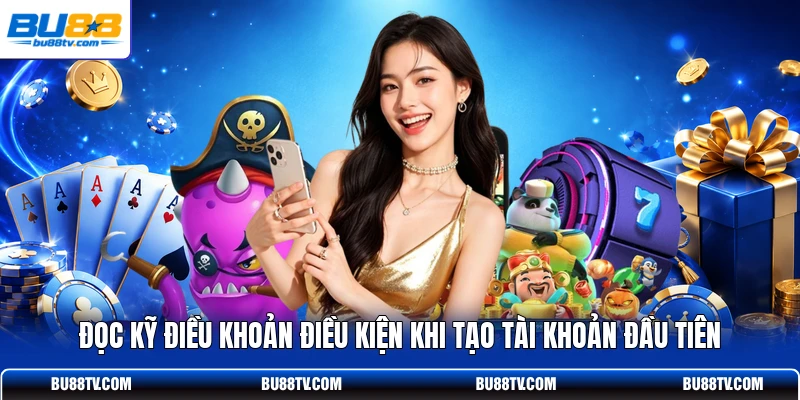 Đọc kỹ điều khoản điều kiện khi tạo tài khoản đầu tiên